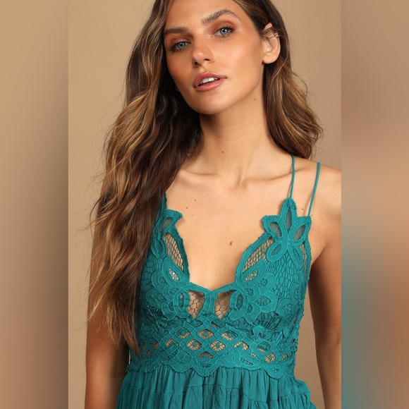 NWT Free People Adella Cami Teal - Picture 2 of 7